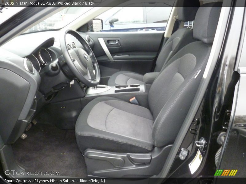 Wicked Black / Black 2009 Nissan Rogue SL AWD