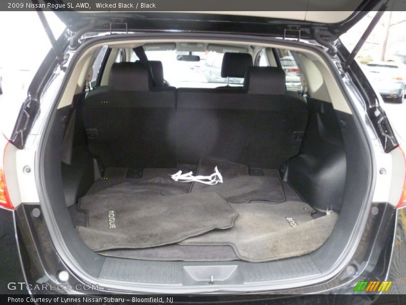 Wicked Black / Black 2009 Nissan Rogue SL AWD