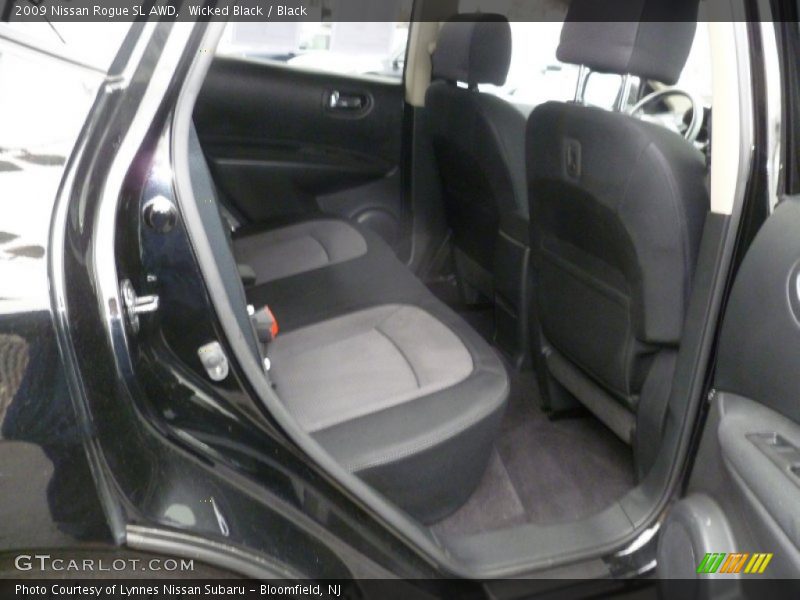 Wicked Black / Black 2009 Nissan Rogue SL AWD
