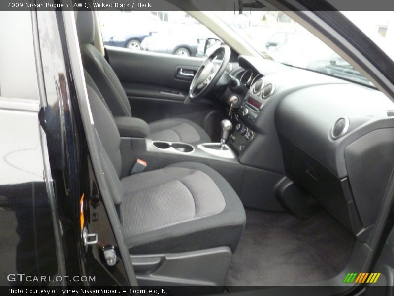 Wicked Black / Black 2009 Nissan Rogue SL AWD