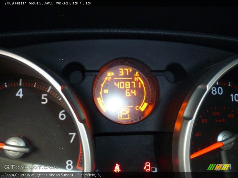 Wicked Black / Black 2009 Nissan Rogue SL AWD