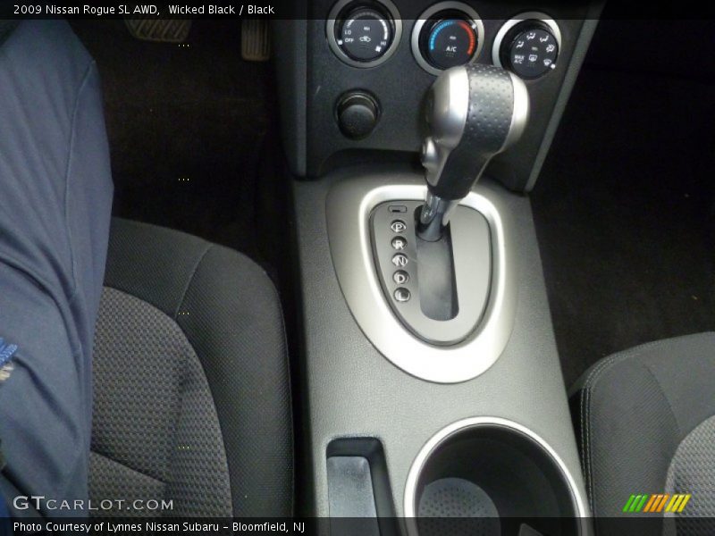 Wicked Black / Black 2009 Nissan Rogue SL AWD