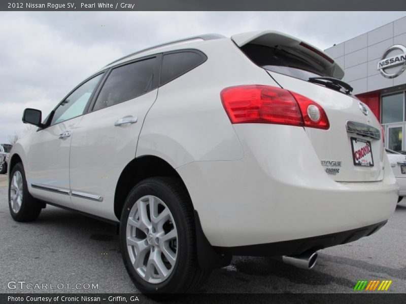 Pearl White / Gray 2012 Nissan Rogue SV