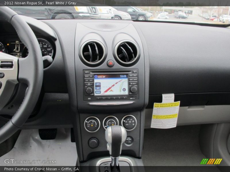 Pearl White / Gray 2012 Nissan Rogue SV
