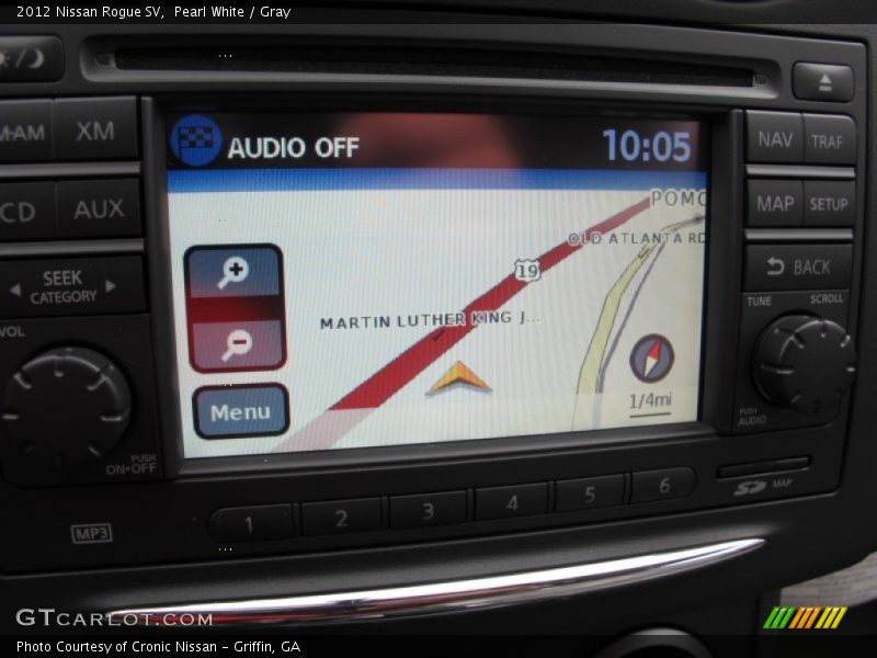 Pearl White / Gray 2012 Nissan Rogue SV