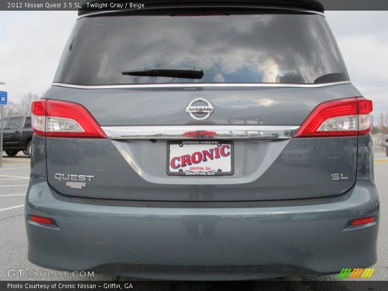 Twilight Gray / Beige 2012 Nissan Quest 3.5 SL