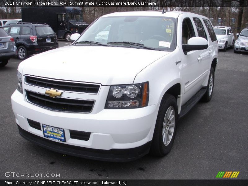 Summit White / Light Cashmere/Dark Cashmere 2011 Chevrolet Tahoe Hybrid 4x4