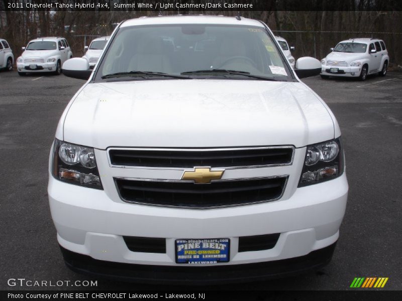 Summit White / Light Cashmere/Dark Cashmere 2011 Chevrolet Tahoe Hybrid 4x4