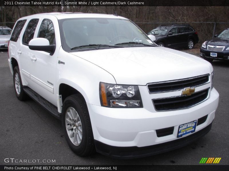 Summit White / Light Cashmere/Dark Cashmere 2011 Chevrolet Tahoe Hybrid 4x4