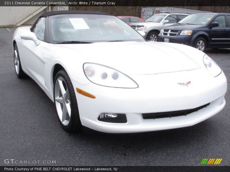 Arctic White / Titanium Gray 2011 Chevrolet Corvette Convertible