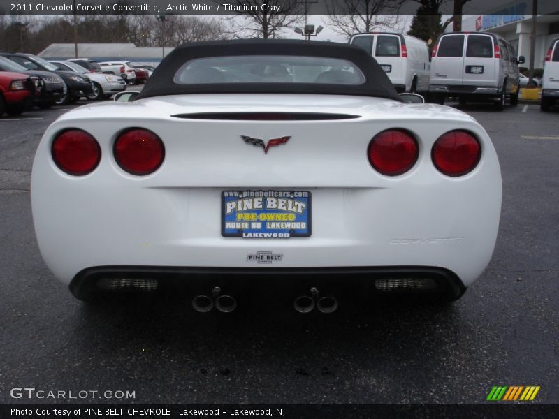 Arctic White / Titanium Gray 2011 Chevrolet Corvette Convertible