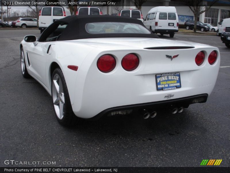 Arctic White / Titanium Gray 2011 Chevrolet Corvette Convertible