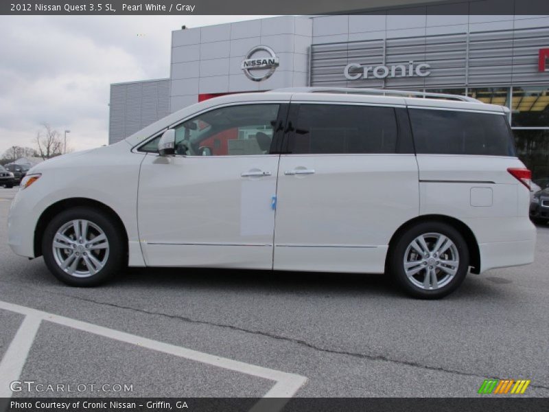 Pearl White / Gray 2012 Nissan Quest 3.5 SL