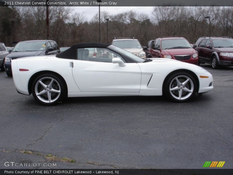Arctic White / Titanium Gray 2011 Chevrolet Corvette Convertible