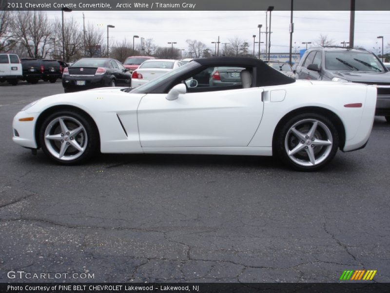 Arctic White / Titanium Gray 2011 Chevrolet Corvette Convertible