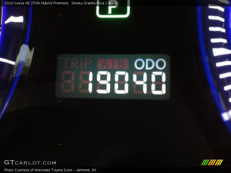 Smoky Granite Mica / Black 2010 Lexus HS 250h Hybrid Premium