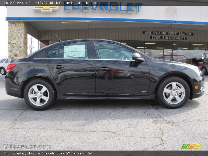 Black Granite Metallic / Jet Black 2012 Chevrolet Cruze LT/RS
