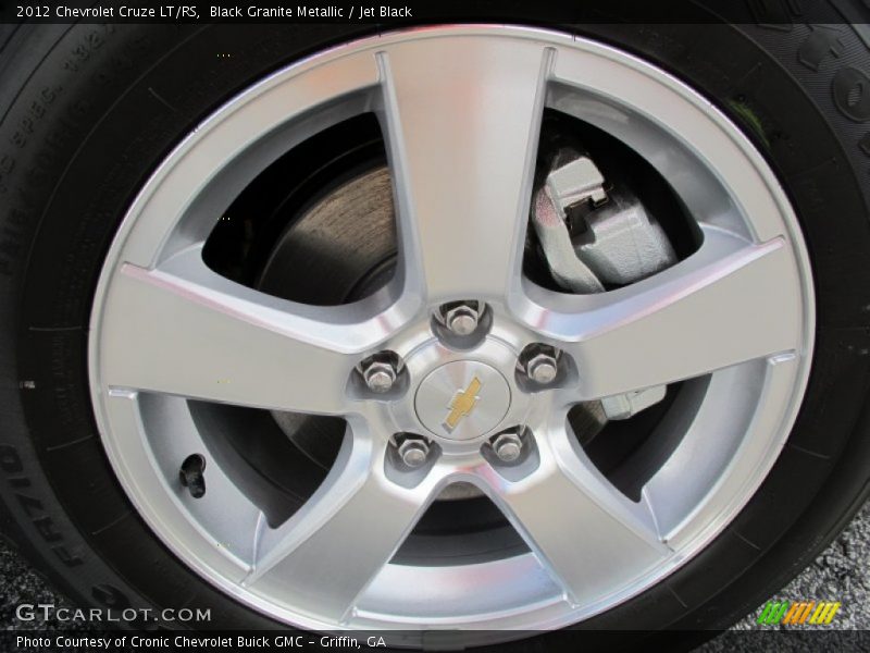 Black Granite Metallic / Jet Black 2012 Chevrolet Cruze LT/RS