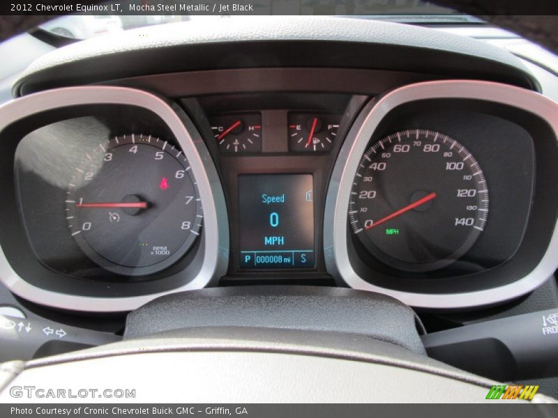 Mocha Steel Metallic / Jet Black 2012 Chevrolet Equinox LT