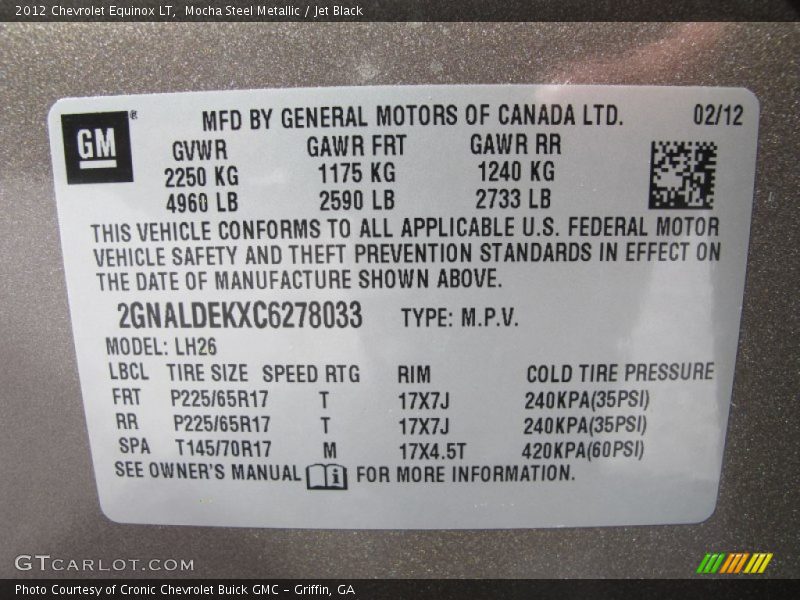 Mocha Steel Metallic / Jet Black 2012 Chevrolet Equinox LT