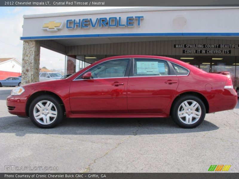 Crystal Red Tintcoat / Neutral 2012 Chevrolet Impala LT