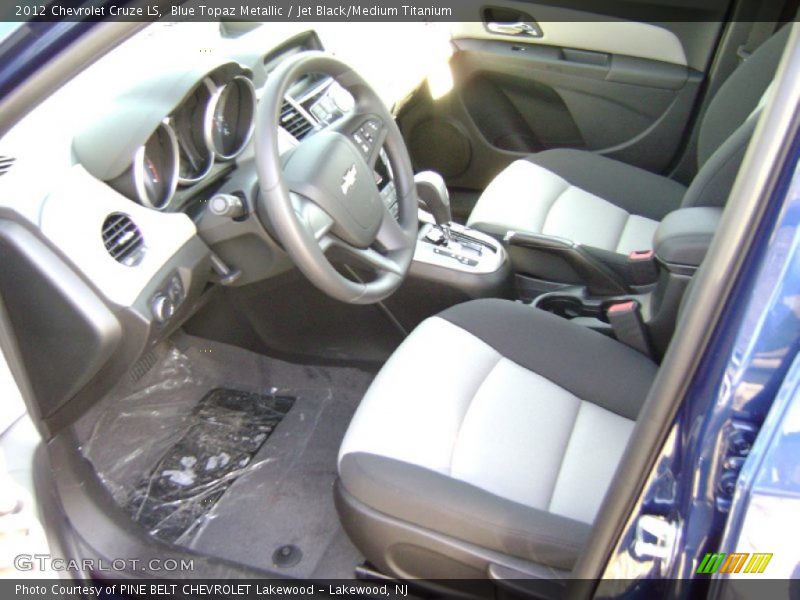Blue Topaz Metallic / Jet Black/Medium Titanium 2012 Chevrolet Cruze LS