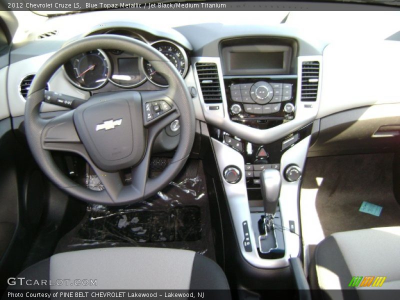 Blue Topaz Metallic / Jet Black/Medium Titanium 2012 Chevrolet Cruze LS