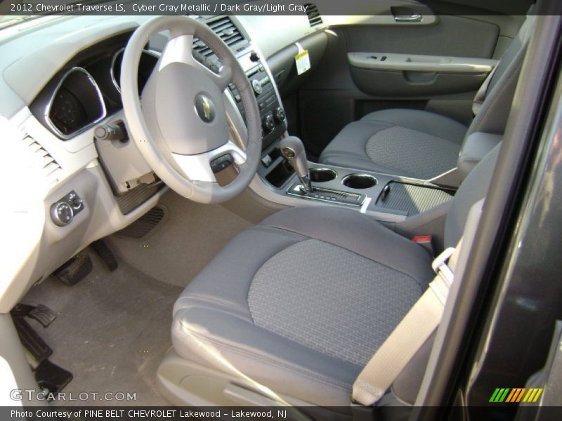 Cyber Gray Metallic / Dark Gray/Light Gray 2012 Chevrolet Traverse LS