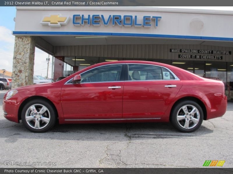 Crystal Red Tintcoat / Cocoa/Cashmere 2012 Chevrolet Malibu LT