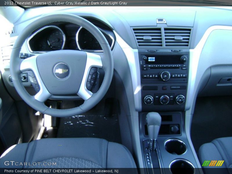 Cyber Gray Metallic / Dark Gray/Light Gray 2012 Chevrolet Traverse LS