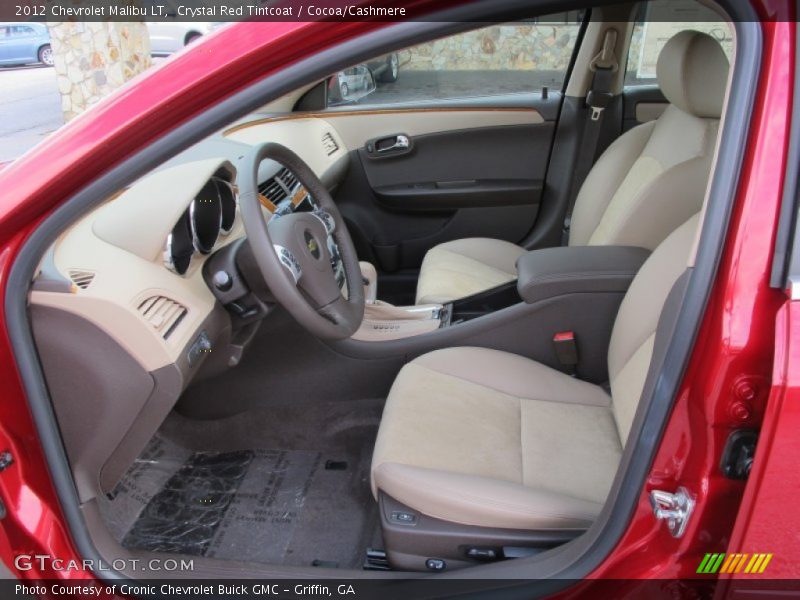 Front Seat of 2012 Malibu LT