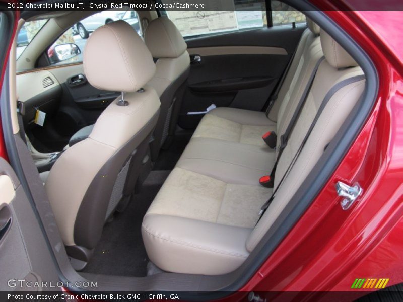 Rear Seat of 2012 Malibu LT