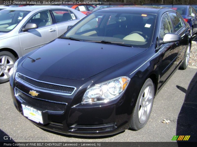 Black Granite Metallic / Cocoa/Cashmere 2012 Chevrolet Malibu LS