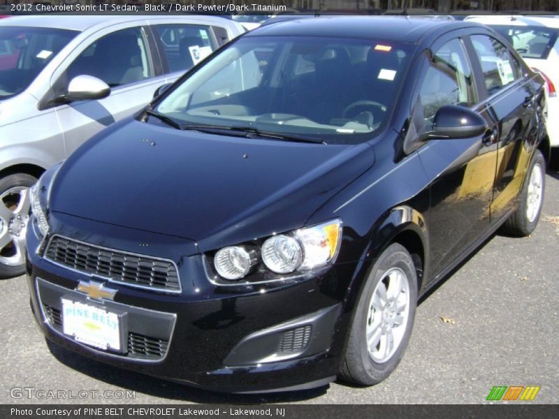 Black / Dark Pewter/Dark Titanium 2012 Chevrolet Sonic LT Sedan