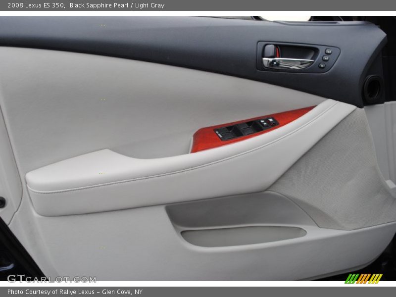 Black Sapphire Pearl / Light Gray 2008 Lexus ES 350