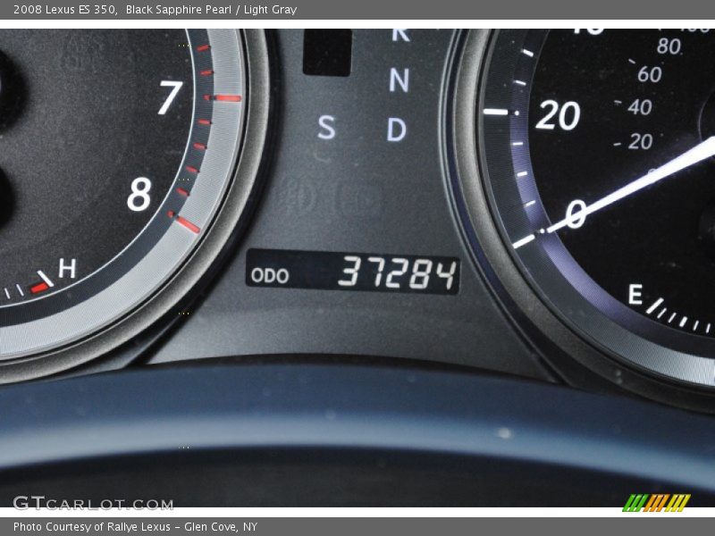 Black Sapphire Pearl / Light Gray 2008 Lexus ES 350