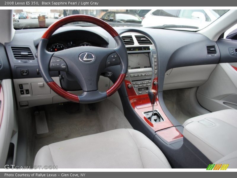 Black Sapphire Pearl / Light Gray 2008 Lexus ES 350