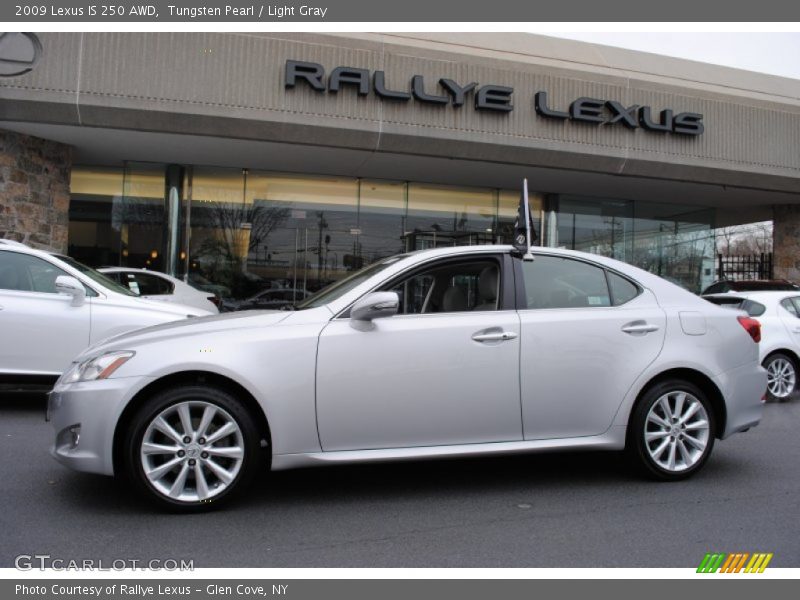 Tungsten Pearl / Light Gray 2009 Lexus IS 250 AWD