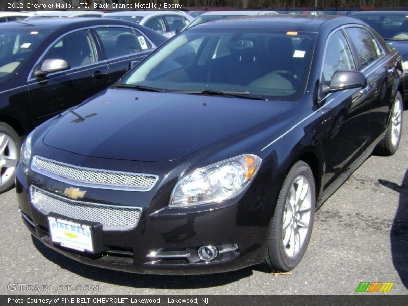 Black Granite Metallic / Ebony 2012 Chevrolet Malibu LTZ
