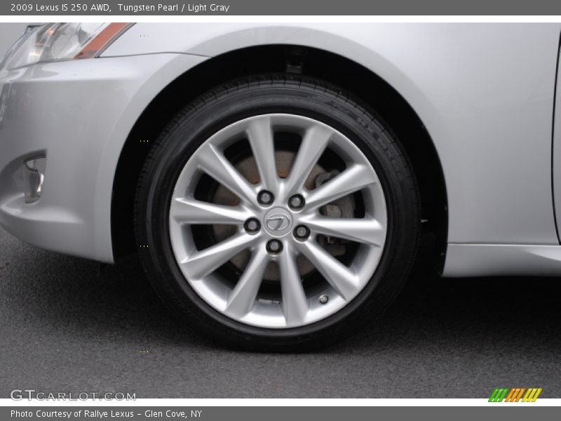 Tungsten Pearl / Light Gray 2009 Lexus IS 250 AWD