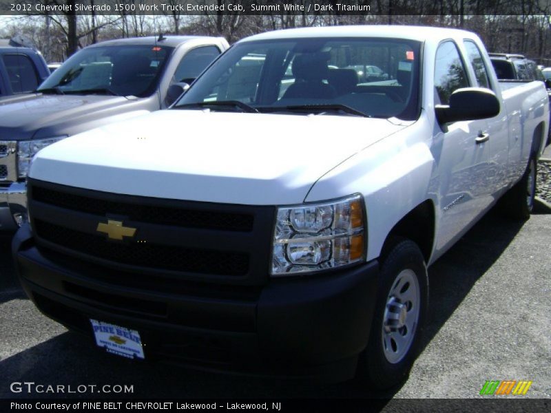 Summit White / Dark Titanium 2012 Chevrolet Silverado 1500 Work Truck Extended Cab