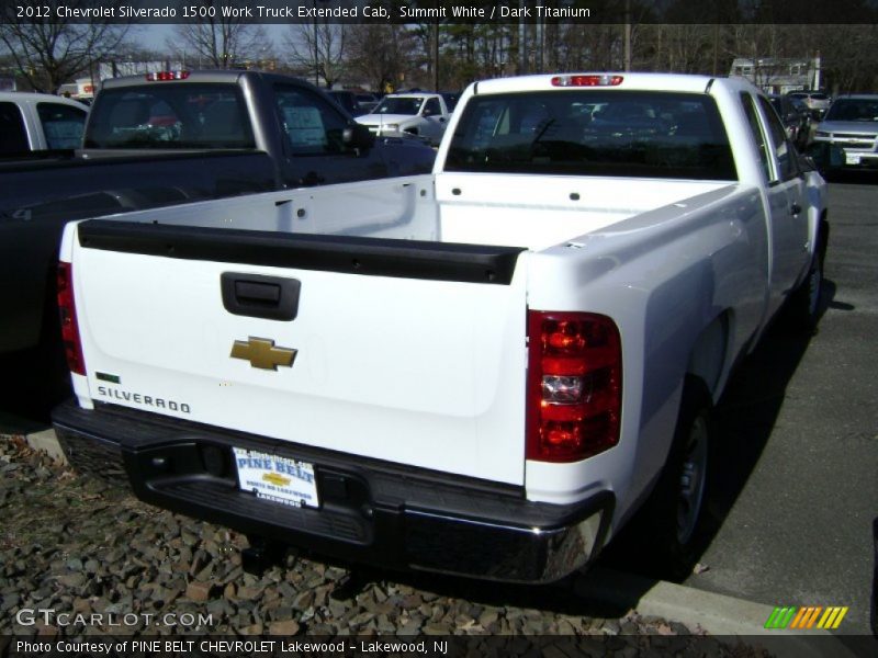 Summit White / Dark Titanium 2012 Chevrolet Silverado 1500 Work Truck Extended Cab