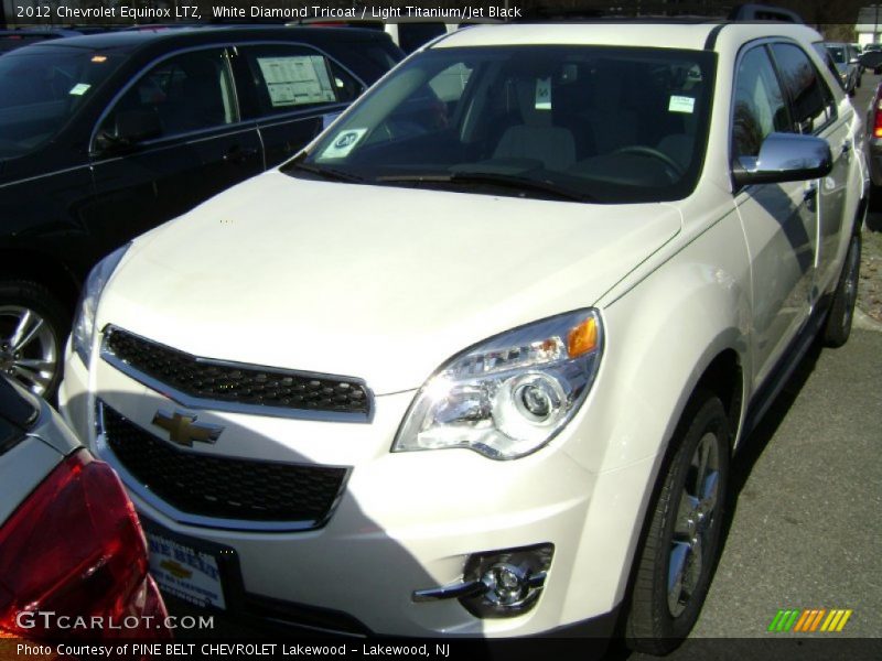 White Diamond Tricoat / Light Titanium/Jet Black 2012 Chevrolet Equinox LTZ