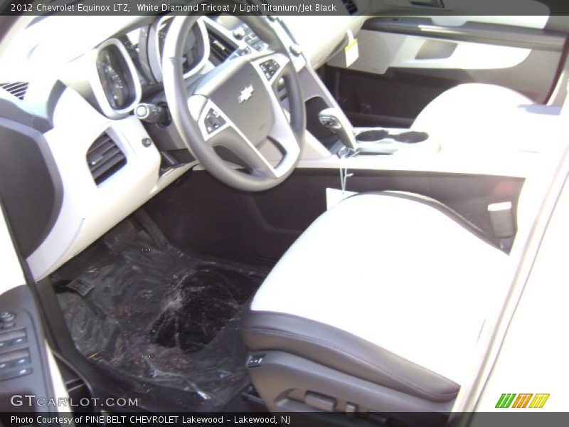 White Diamond Tricoat / Light Titanium/Jet Black 2012 Chevrolet Equinox LTZ
