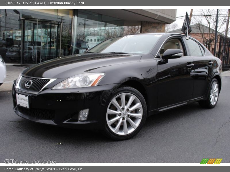 Obsidian Black / Ecru 2009 Lexus IS 250 AWD