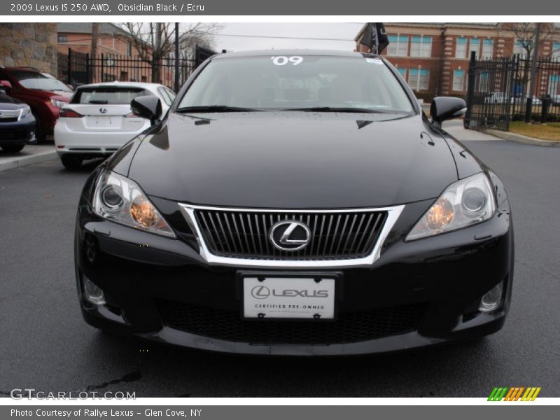 Obsidian Black / Ecru 2009 Lexus IS 250 AWD