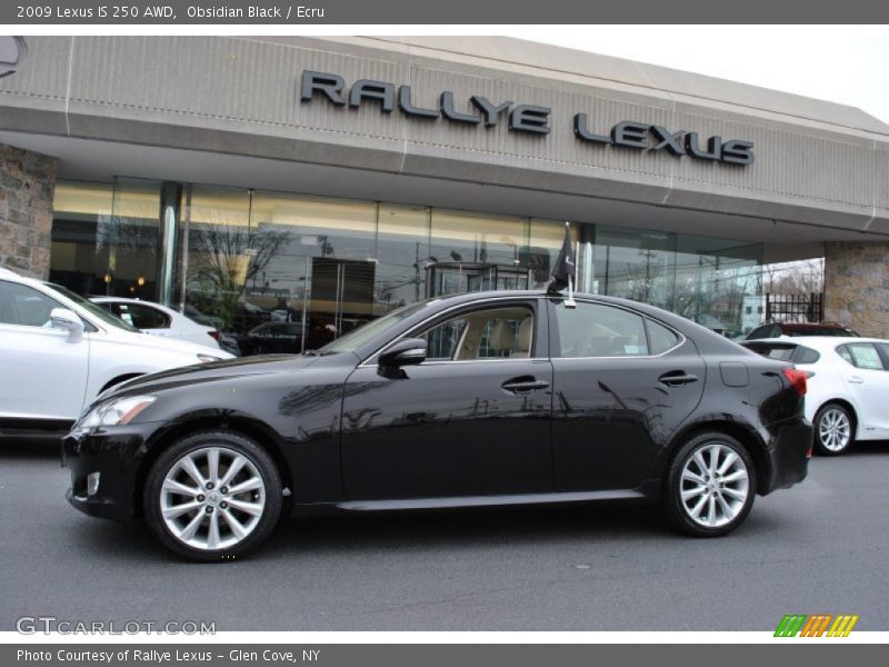 Obsidian Black / Ecru 2009 Lexus IS 250 AWD