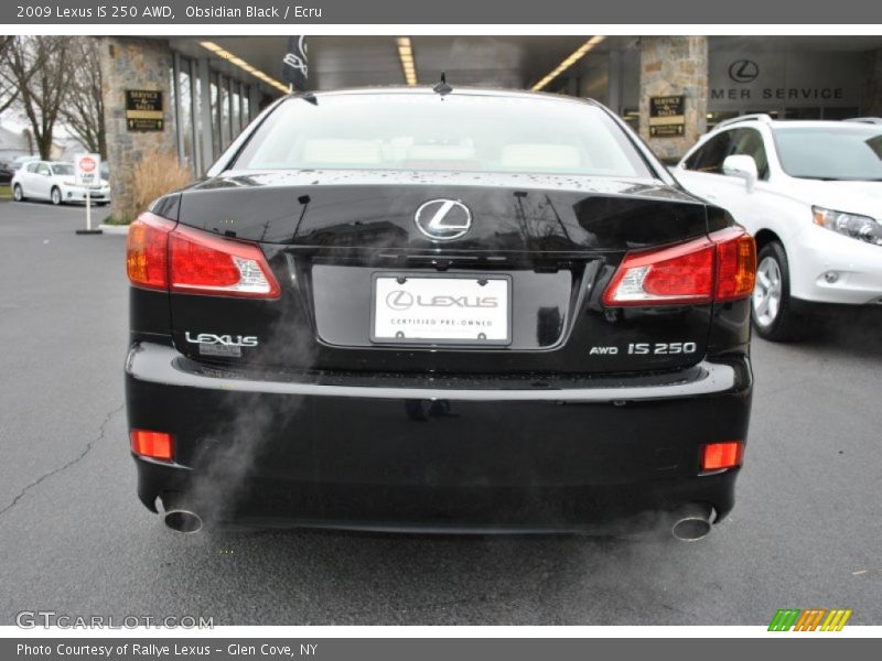 Obsidian Black / Ecru 2009 Lexus IS 250 AWD