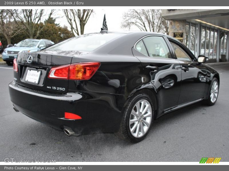 Obsidian Black / Ecru 2009 Lexus IS 250 AWD