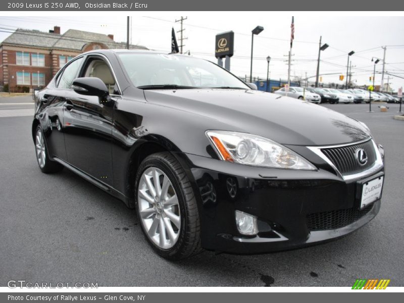 Obsidian Black / Ecru 2009 Lexus IS 250 AWD